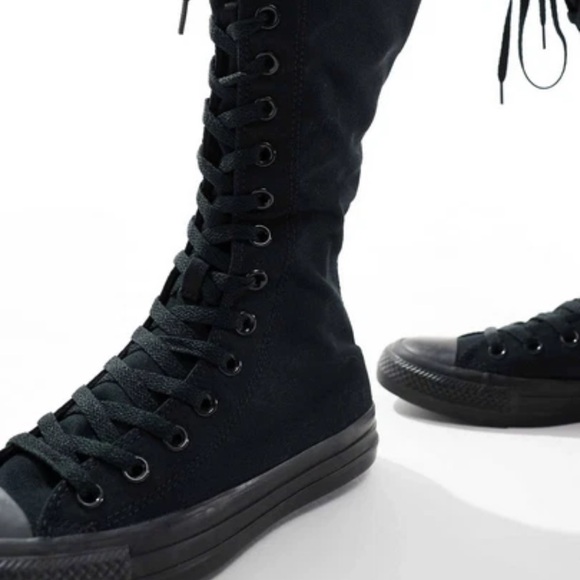 Converse Chuck Taylor All Stars Black High Lace-Up Sneaker NWOT Sz W 12.5 M 10.5 - Picture 10 of 14